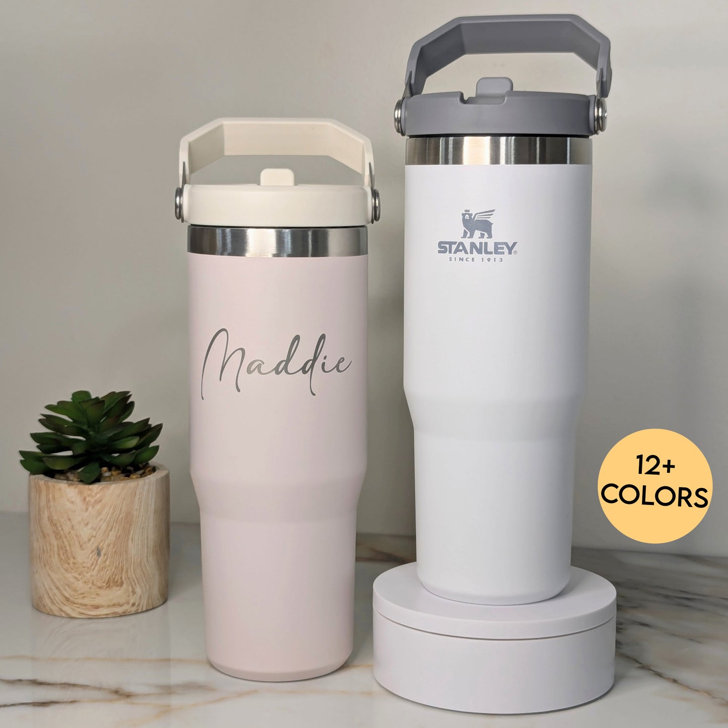 Stanley Custom Engraved 30oz IceFlow Flip Straw Tumbler