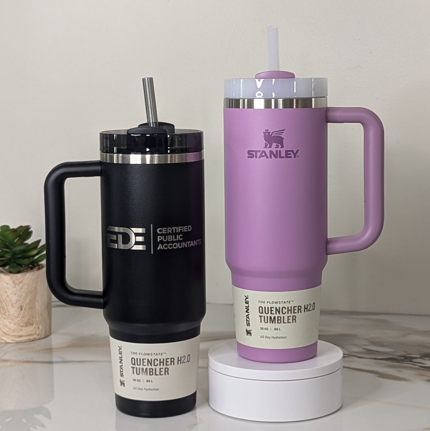 Stanley Custom Engraved 30oz Flowstate Quencher H2.0 Tumbler