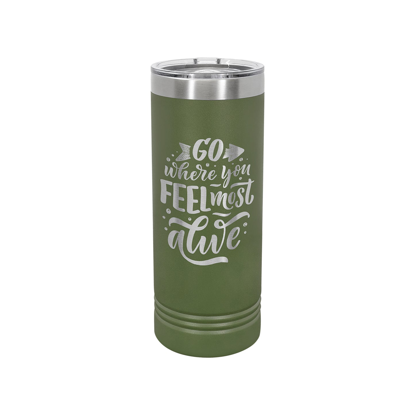 Polar Camel Custom Engraved 22oz Skinny Tumbler