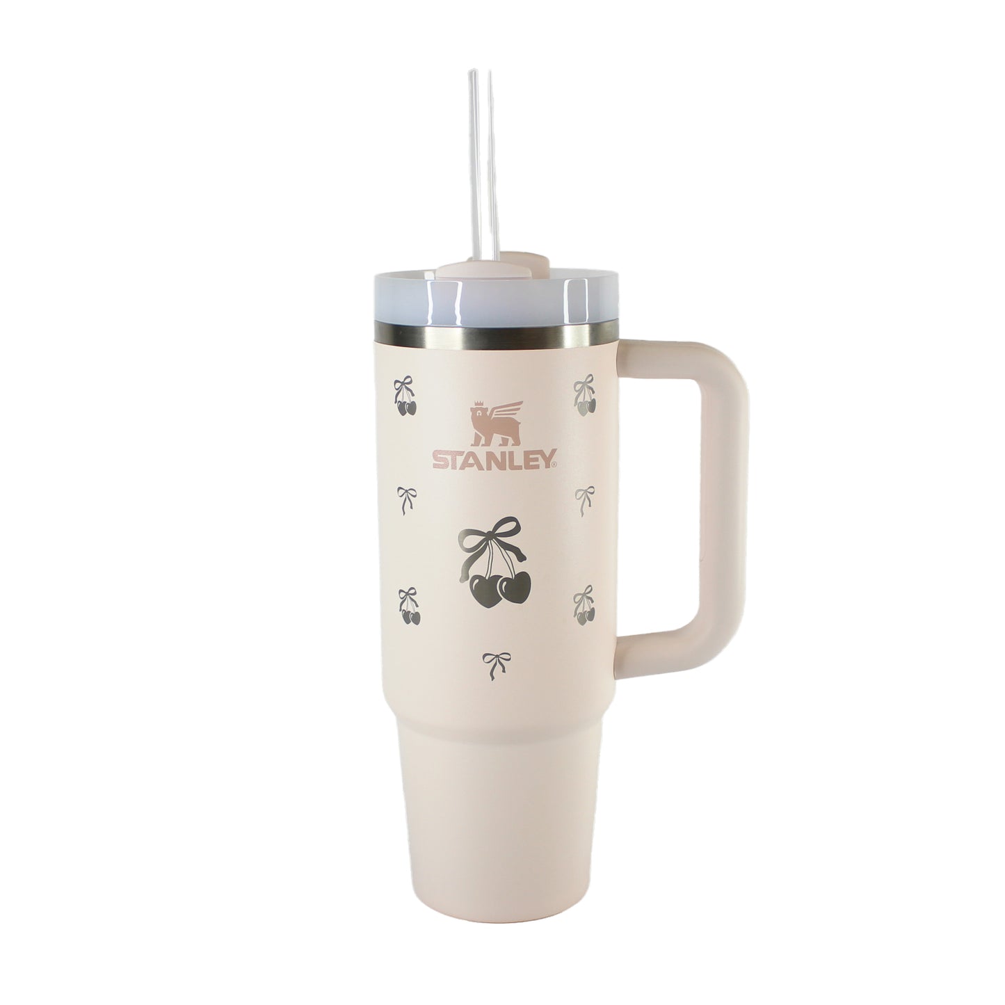 Valentine 30oz Stanley Engraved Tumbler Sweetheart Collection | Heart, Cherry Bow, & Teddy Bear Design