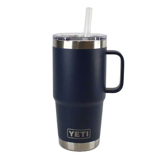 25oz Custom Engraved YETI Rambler Travel Straw Mug