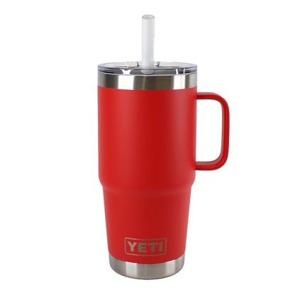 25oz Custom Engraved YETI Rambler Travel Straw Mug