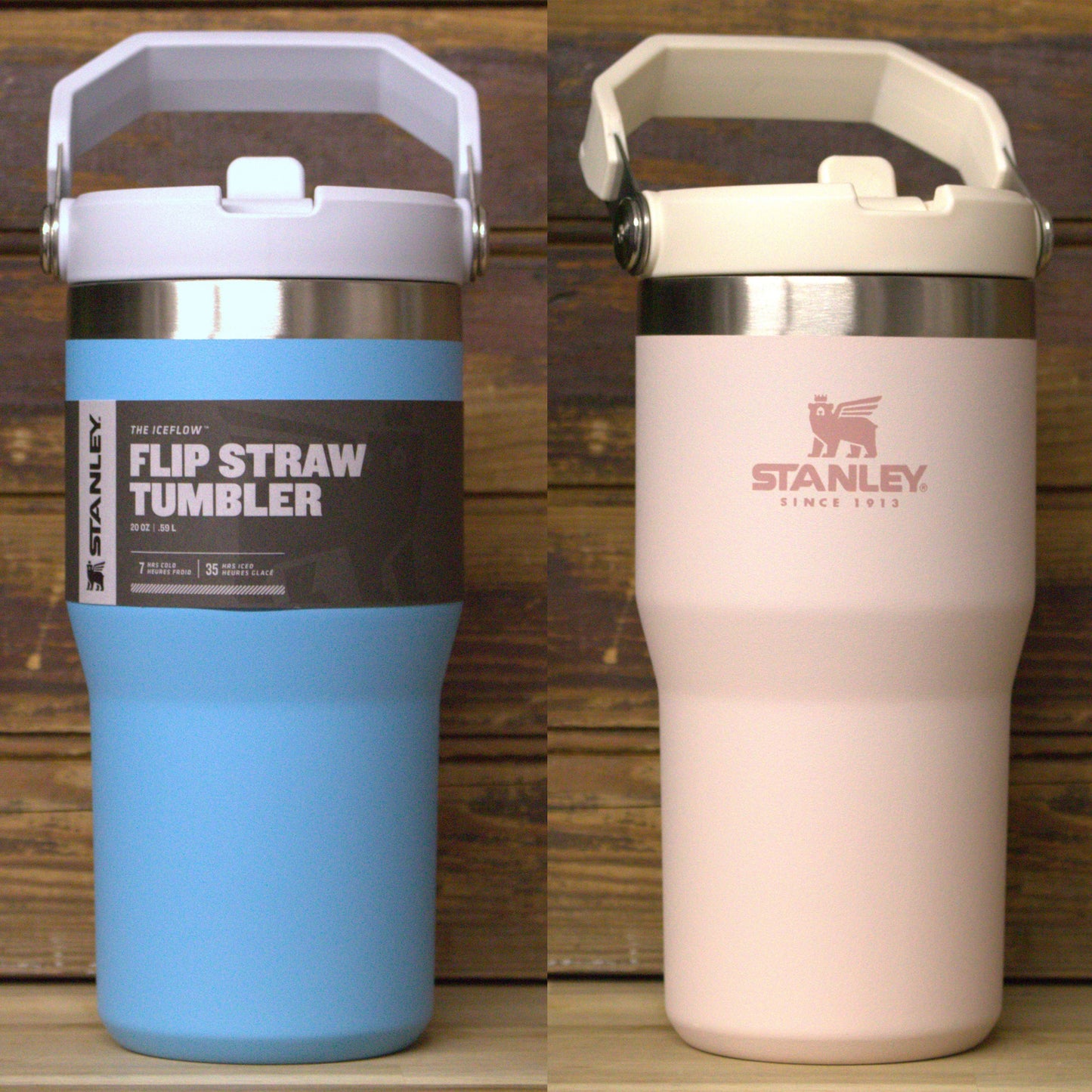 Stanley Custom Engraved 20oz IceFlow Flip Straw Tumbler